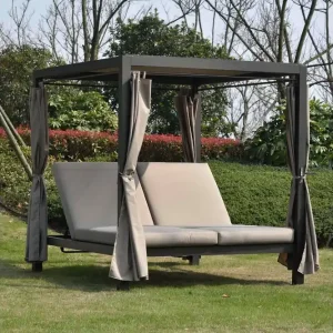 Billig Morocco Solsäng Mörkbrun/Beige - Utemöbler & utemiljö