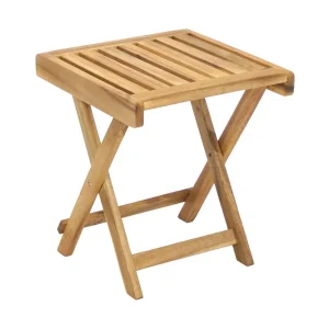 Finlay Litet Hopfällbart Avlastningsbord Utomhus och Sidobord Utomhus 40 cm Trä Akacia Beige - Utemöbler & utemiljö I lager