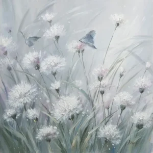 Oljemålning Maskrosor 60x60cm - Inredning Populär