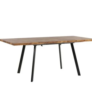 Housham Matbord 180 cm Hopfällbart Ljusbrun/Svart - Möbler Snabb frakt