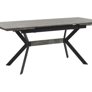 Abenson Matbord 180 cm Förlängningsbart Grå/Svart - Möbler Fynd