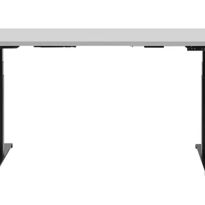 Lågt pris Belluton Skrivbord 130 cm Elektriskt Justerbart Grå/Svart - Möbler