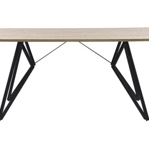 Fynd Buscot Matbord 160 cm Ljust Trä/Svart - Möbler