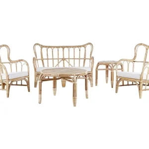 Köp online Pedagne Loungegrupp Utomhus 4-sits Rotting/Beige - Utemöbler & utemiljö