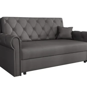 Billigare Denegal 2-sits liten bäddsoffa i Plysch - Möbler