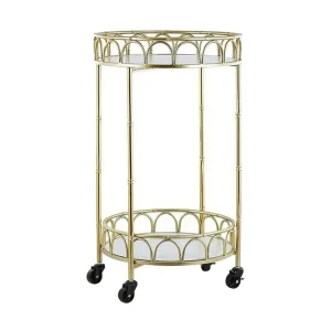 Begränsat erbjudande Shafter Serveringsvagn 48 cm Guld - Möbler