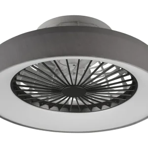 Trio Lighting Farsund LED tak/ vägg fläkt grå Grå - Belysning Kampanj
