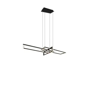 Trio Lighting Salinas LED Taklampa mattsvart Matt svart - Belysning Snabb leverans