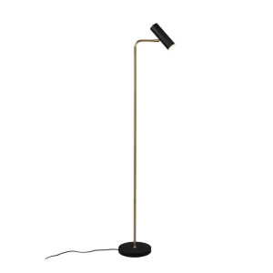 Endast idag Trio Lighting Marley Golvlampa GU10 mattmässing/ mattsvart Mässing/Matt svart - Belysning
