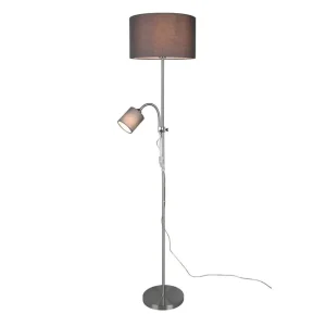 Begränsad tid Trio Lighting Owen Golvlampa E27+E14 grå Grå - Belysning