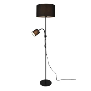 Trygg betalning Trio Lighting Owen Golvlampa E27+E14 svart Svart - Belysning
