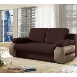 Madrido 2-sits Bäddsoffa Brun/Ljusbrun - Möbler Trygg betalning