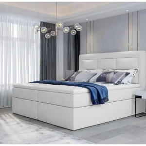 Vivera Sängpaket 180x200 cm Läder/Vit - Möbler Endast denna vecka