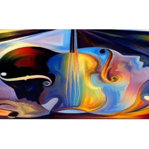 Kampanj Canvastavla YTY Spiritual Flerfärgad 120x50 cm - Inredning