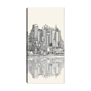 Canvastavla DKY Cities & Countries Flerfärgad 50x120 cm - Inredning Fynd