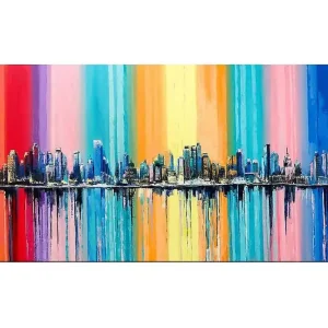 Canvastavla YTY Abstract & Fractals Flerfärgad 120x50 cm - Inredning I lager