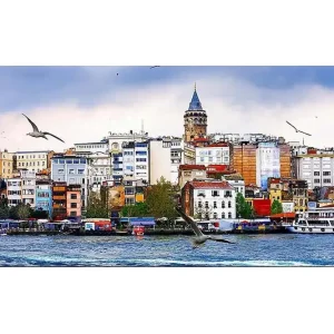 I lager Canvastavla YTY Buildings & Cityscapes Flerfärgad 120x50 cm - Inredning