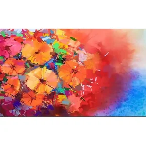 Snabb leverans Canvastavla YTY Floral & Botanical Flerfärgad 120x50 cm - Inredning