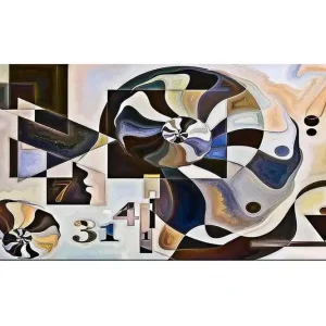 Canvastavla YTY Abstract & Fractals Flerfärgad 120x50 cm - Inredning Beställ nu