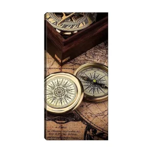 Canvastavla DKY Map Flerfärgad 50x120 cm - Inredning Premium