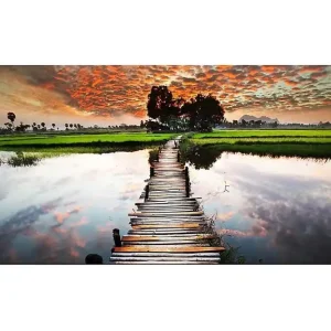 Canvastavla YTY Landscape & Nature Flerfärgad 120x50 cm - Inredning Rea