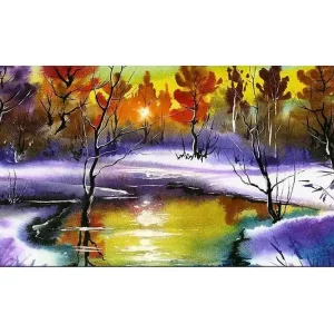 Canvastavla YTY Landscape & Nature Flerfärgad 120x50 cm - Inredning Köp online