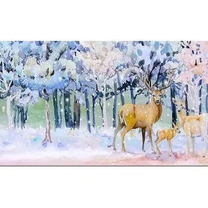 Canvastavla YTY Animals Flerfärgad 120x50 cm - Inredning Fynd