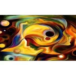 Canvastavla YTY Abstract & Fractals Flerfärgad 120x50 cm - Inredning Erbjudande