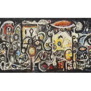 Beställ nu Canvastavla YTY Abstract & Fractals Flerfärgad 120x50 cm - Inredning