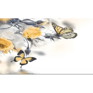 risnedsättning Canvastavla YTY Landscape & Nature Flerfärgad 120x50 cm - Inredning