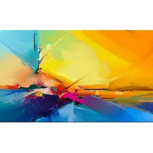 Handla nu Canvastavla YTY Abstract & Fractals Flerfärgad 120x50 cm - Inredning