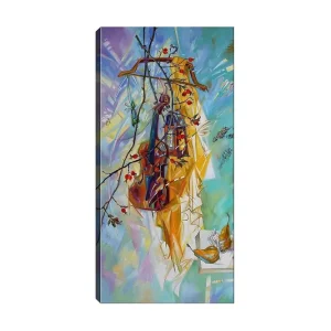 Lågt pris Canvastavla DKY Abstract & Fractals Flerfärgad 50x120 cm - Inredning