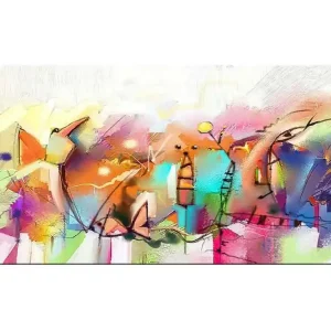 Canvastavla YTY Abstract & Fractals Flerfärgad 120x50 cm - Inredning Extra rabatt