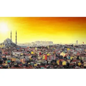 Canvastavla YTY Cities & Countries Flerfärgad 120x50 cm - Inredning Köp online