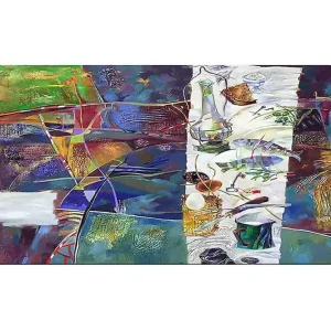 Reapris Canvastavla YTY Abstract & Fractals Flerfärgad 120x50 cm - Inredning