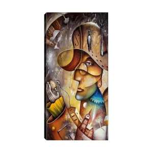 Rea Canvastavla DKY People Flerfärgad 50x120 cm - Inredning