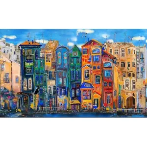 Canvastavla YTY Buildings & Cityscapes Flerfärgad 120x50 cm - Inredning Köp nu