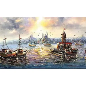 Fynd Canvastavla YTY Nautical & Beach Flerfärgad 120x50 cm - Inredning
