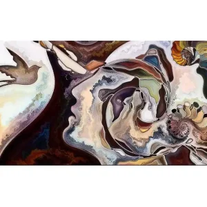 Canvastavla YTY Abstract & Fractals Flerfärgad 120x50 cm - Inredning Lägg i varukorgen