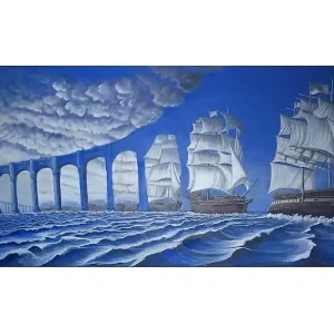 Canvastavla YTY Nautical & Beach Flerfärgad 120x50 cm - Inredning Bästa pris