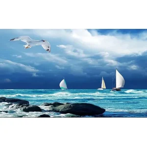 Sänkt pris Canvastavla YTY Nautical & Beach Flerfärgad 120x50 cm - Inredning