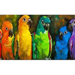 Erbjudande Canvastavla YTY Animals Flerfärgad 120x50 cm - Inredning