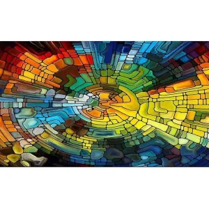 Canvastavla YTY Abstract & Fractals Flerfärgad 120x50 cm - Inredning risnedsättning