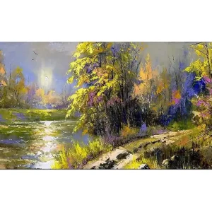 Canvastavla YTY Landscape & Nature Flerfärgad 120x50 cm - Inredning Begränsat erbjudande