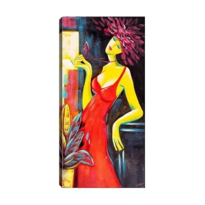 Beställ nu Canvastavla DKY People Flerfärgad 50x120 cm - Inredning