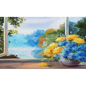 Canvastavla YTY Floral & Botanical Flerfärgad 120x50 cm - Inredning Begränsat antal