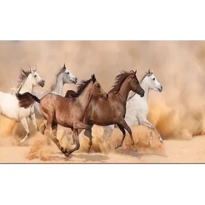 Köp online Canvastavla YTY Animals Flerfärgad 120x50 cm - Inredning