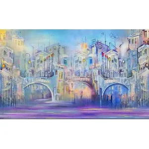 Canvastavla YTY Buildings & Cityscapes Flerfärgad 120x50 cm - Inredning Snabb frakt
