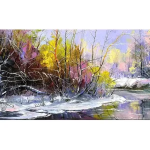 Canvastavla YTY Floral & Botanical Flerfärgad 120x50 cm - Inredning Billigare
