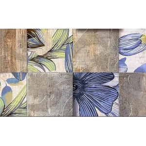 I lager Canvastavla YTY Floral & Botanical Flerfärgad 120x50 cm - Inredning